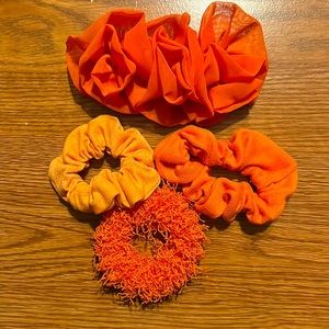 3pc hair scrunchies and hair pin